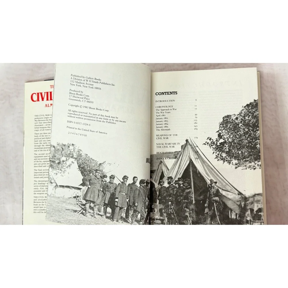 The Civil War Almanac Hardcover Henry Steele Commager Gallery Books 1983 Book